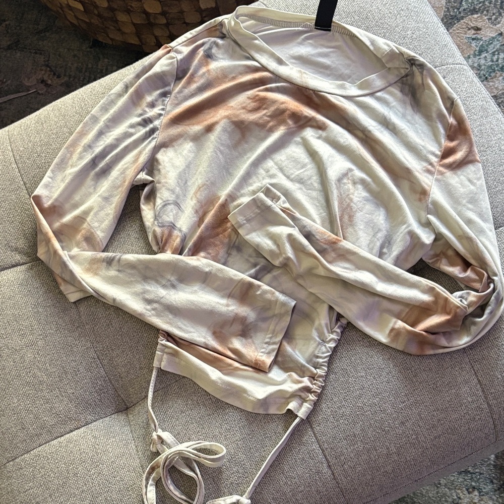 SHEIN Multicolor Tie-Dye Blouse